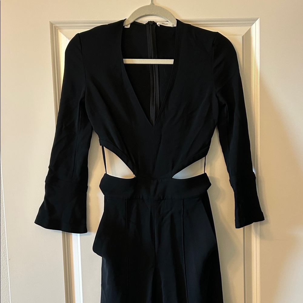 A.L.C. Black Jumpsuit with Unique Cutout